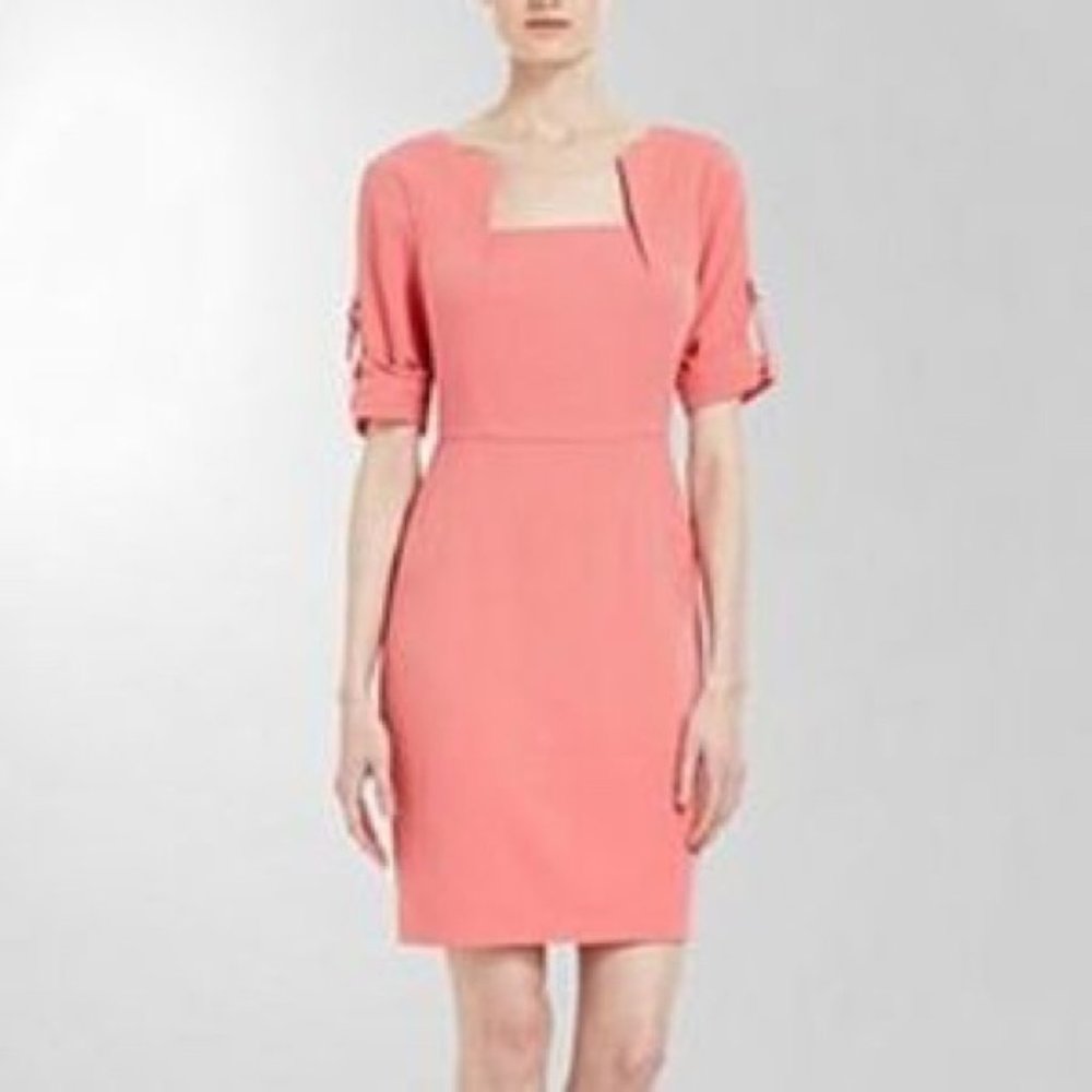 BCBG MAXAZRIA Anouck Coral Dress